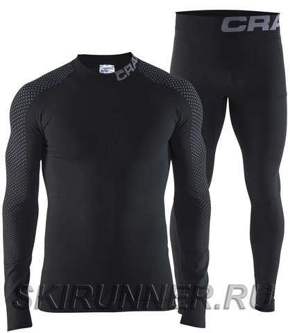 Тёплый комплект термобелья Craft Warm Intensity 2019 black мужской