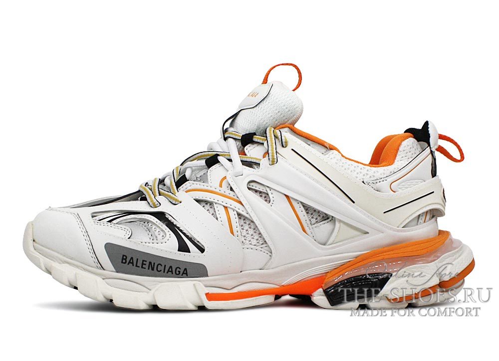 Balenciaga Balenciaga Track Sneakers Off White Orange