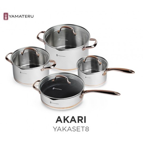 Набор кастрюль Yamateru Akari 8 предметов