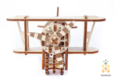 Деревянные конструкторы Wooden City. Модель Биплан