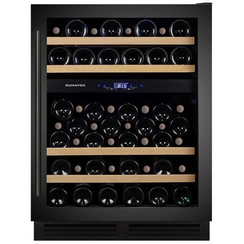 Винный шкаф Dunavox DX-53.130DBK/DP