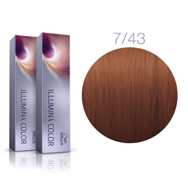 Купить Wella Professional Illumina Color 7/43 (Блонд красно-золотистый ...