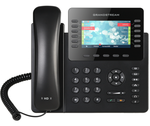Grandstream GXP2170 - IP телефон. 6 SIP аккаунтов, 12 линий, цветной LCD, PoE, (1GbE)Gigabit Ethernet, 48 virtualBLF, до 4-х GXP2200EXT, USB, Bluetooth