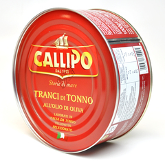 Тунец CALLIPO кусочки Yellowfin в оливковом масле 1000г