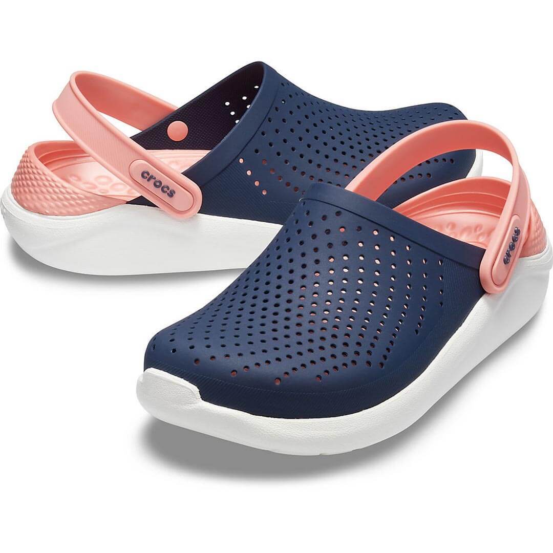 crocs literide clog navy melon