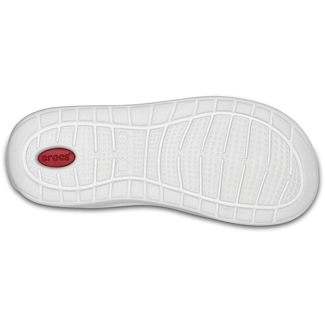 white and black crocs