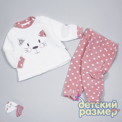 Костюм (брючки флис, верх велсофт)