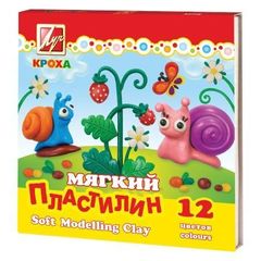 Пластилин - plastilin Luc Кроха 12 rəng