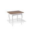 Стол KENNER 900С, для кухни, стекло, раздвижной, капучино/белый