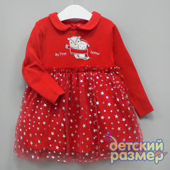 Платье (аппликация, сетка)