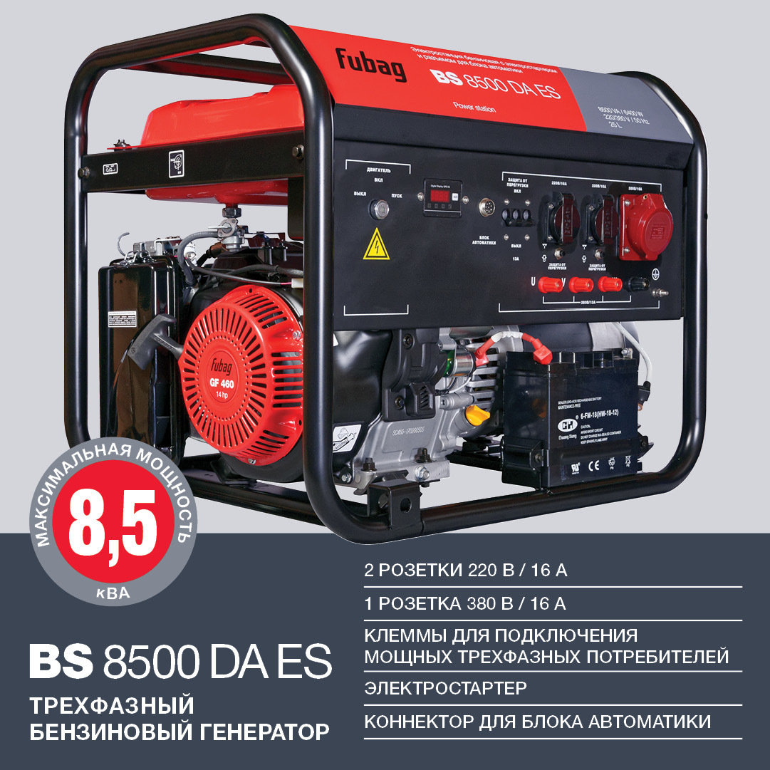 Генератор fubag bs 8500